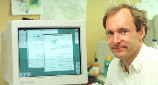 Tim Berners-Lee, a British Computer Scientist.